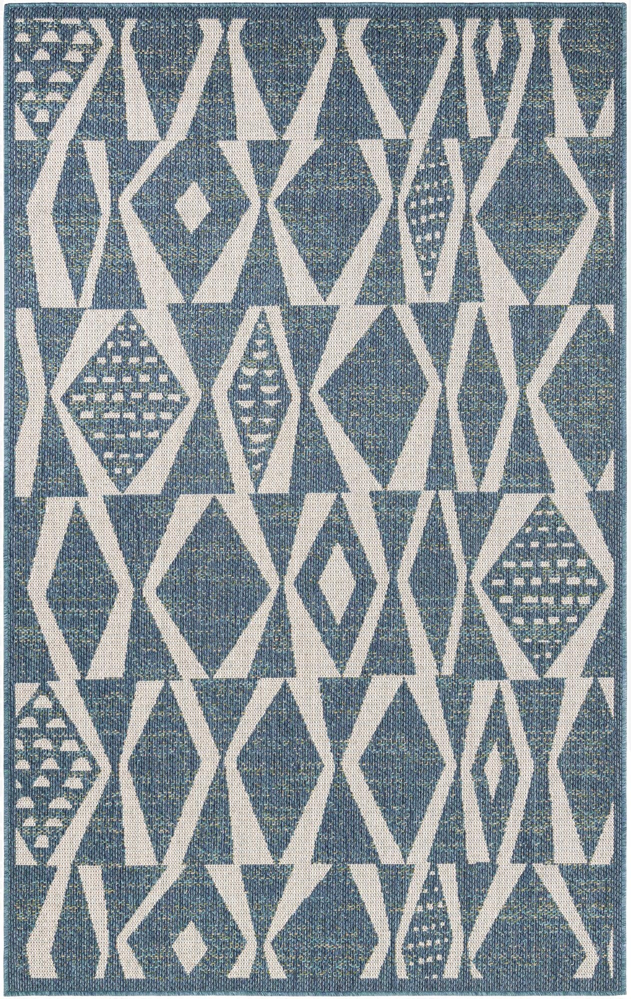 5' 3 x 8'  Washable Baja Indoor / Outdoor Rug