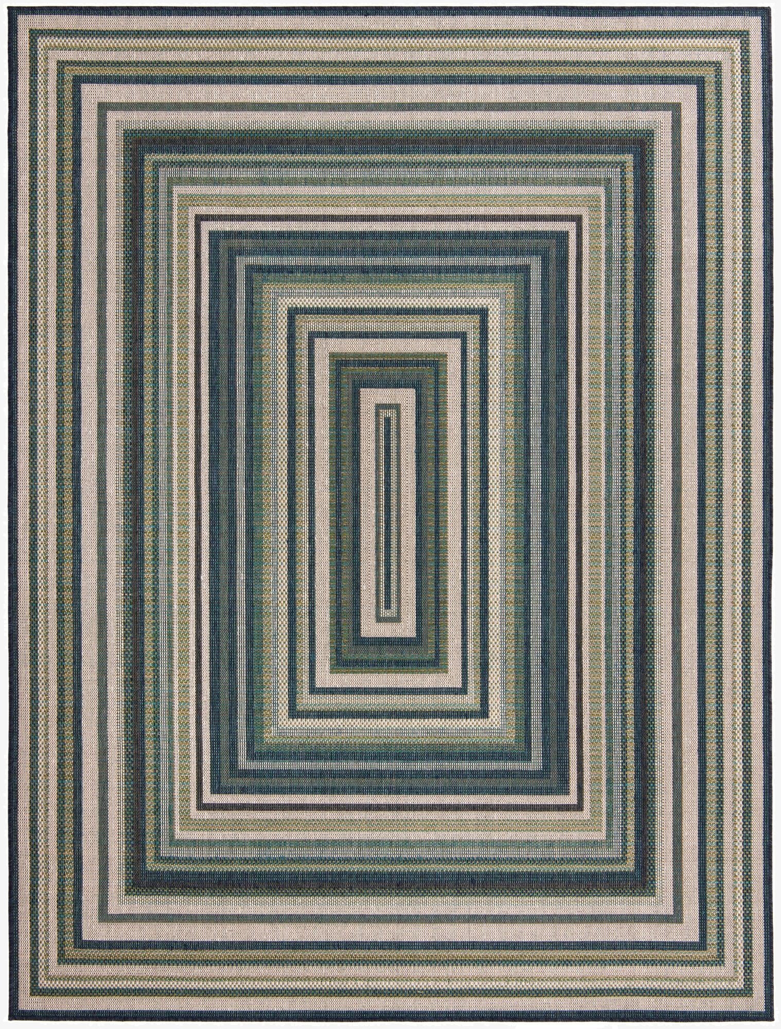 Primary image 7' 10 x 10'  Washable Baja Indoor / Outdoor Rug