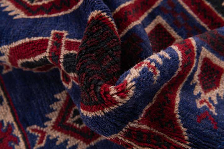 2' 9 x 4' 7 Hand Knotted Balouch Persian Wool Rug