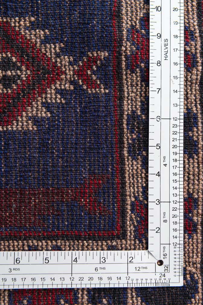 2' 9 x 4' 7 Hand Knotted Balouch Persian Wool Rug