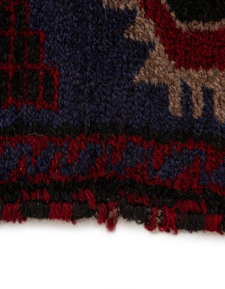 Detail image of 3' 1 x 4' 9  Hand Knotted Balouch Persian Wool Rug