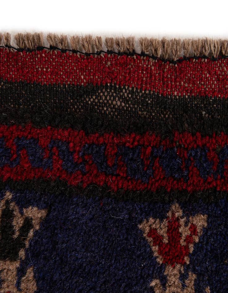 Detail image of 3' 1 x 4' 9  Hand Knotted Balouch Persian Wool Rug