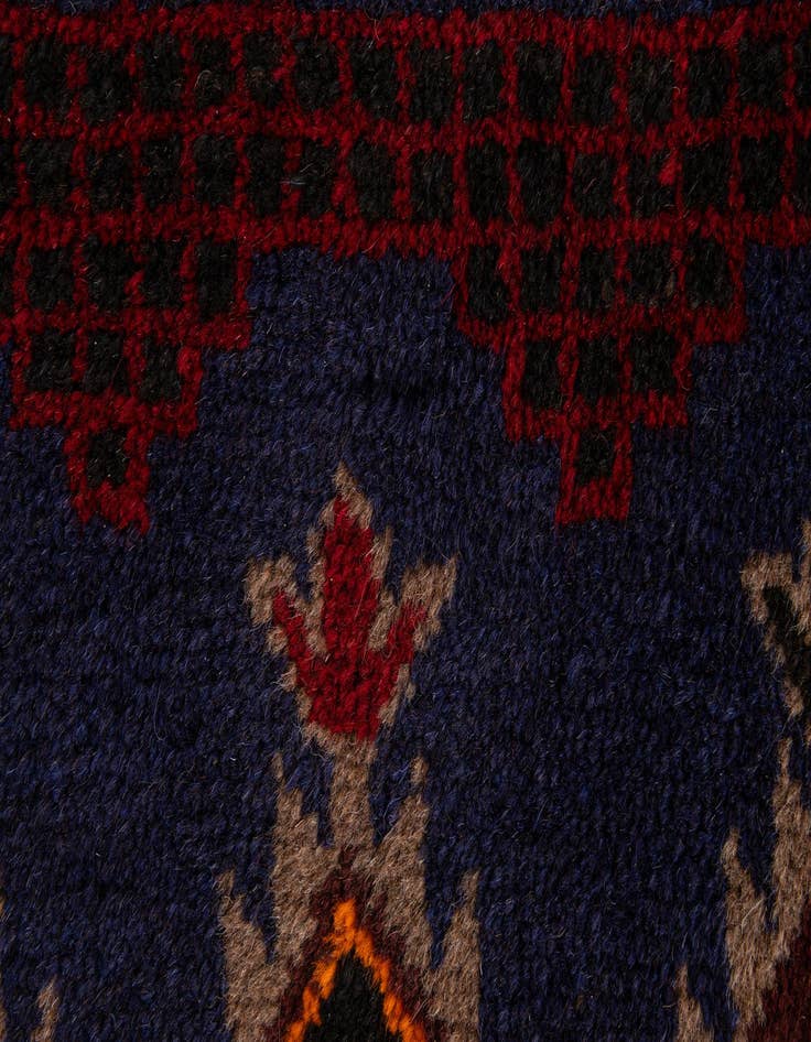 Detail image of 3' 1 x 4' 9  Hand Knotted Balouch Persian Wool Rug
