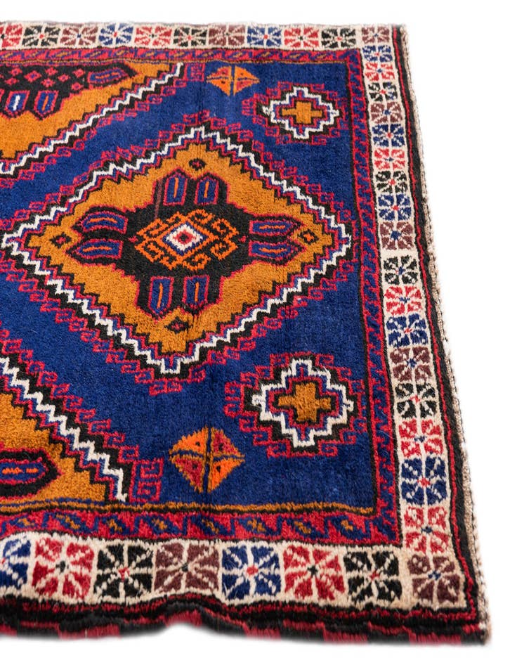 Detail image of 3' x 4' 7 Hand Knotted Balouch Persian Wool Rug