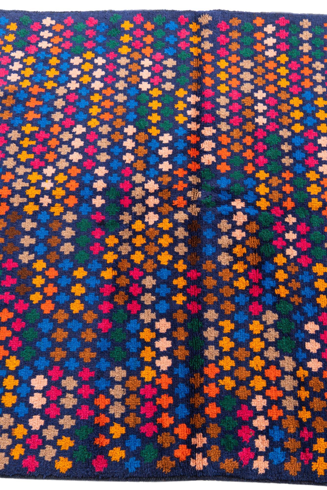 4' x 5' 9 Hand Knotted Balouch Wool Rug