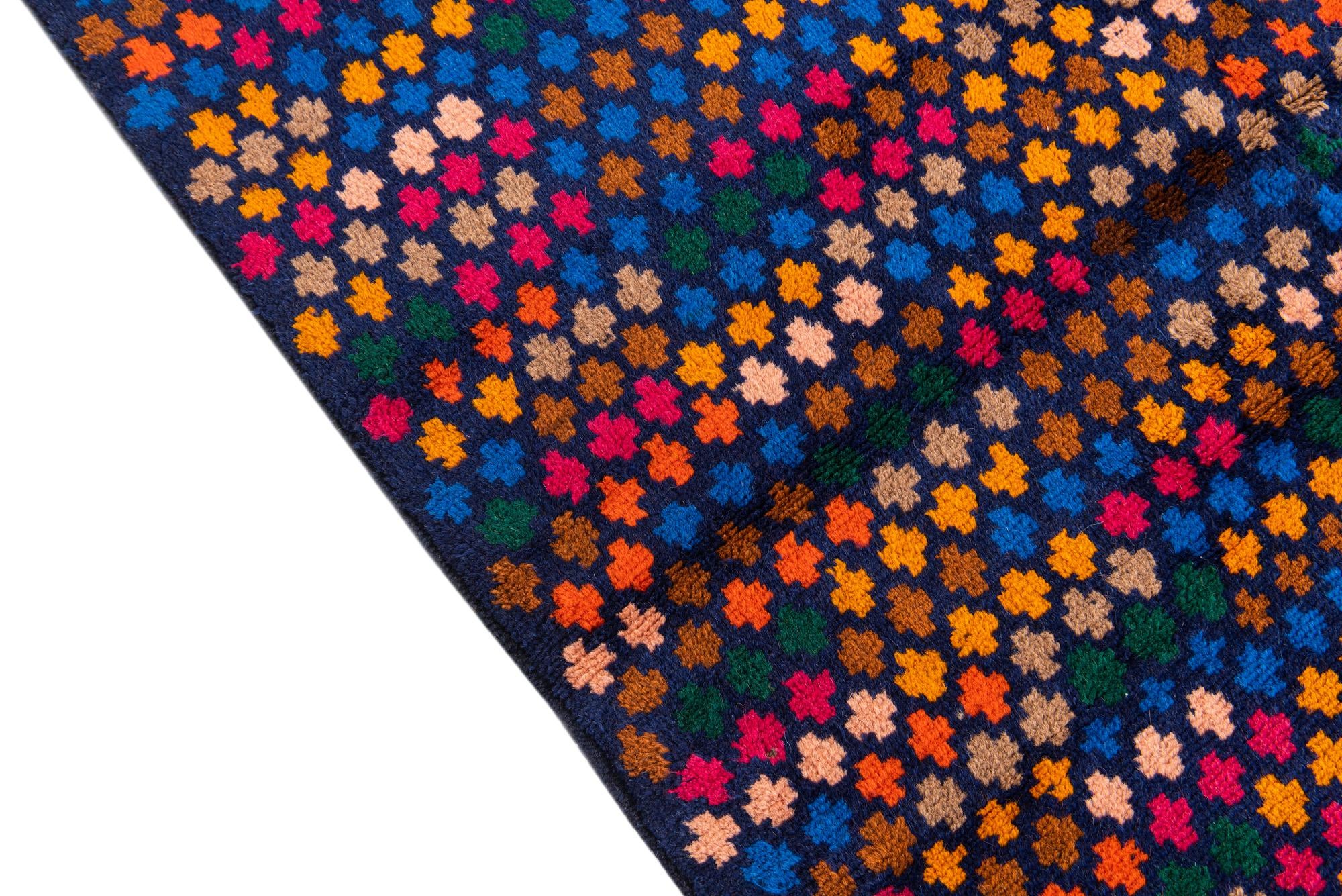 4' x 5' 9 Hand Knotted Balouch Wool Rug