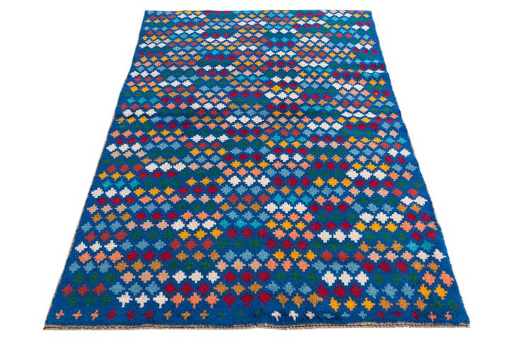 Detail image of 3' 10 x 5' 9 Hand Knotted Balouch Wool Rug