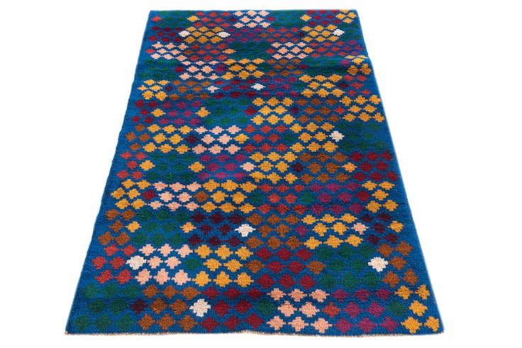 Detail image of 2' 9 x 4' 7 Hand Knotted Balouch Wool Rug