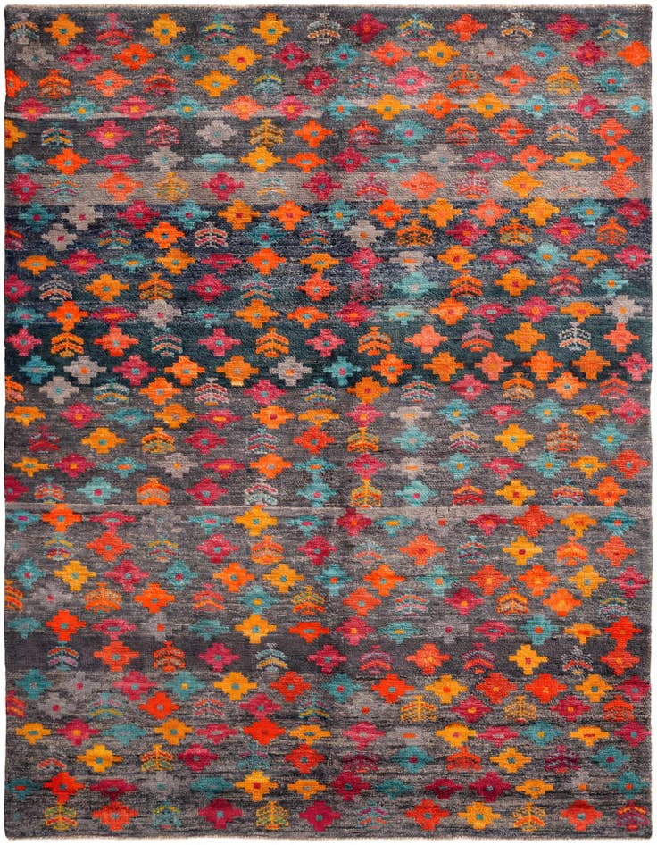 Detail image of 5' 11 x 7' 10 Hand Knotted Balouch Wool Rug