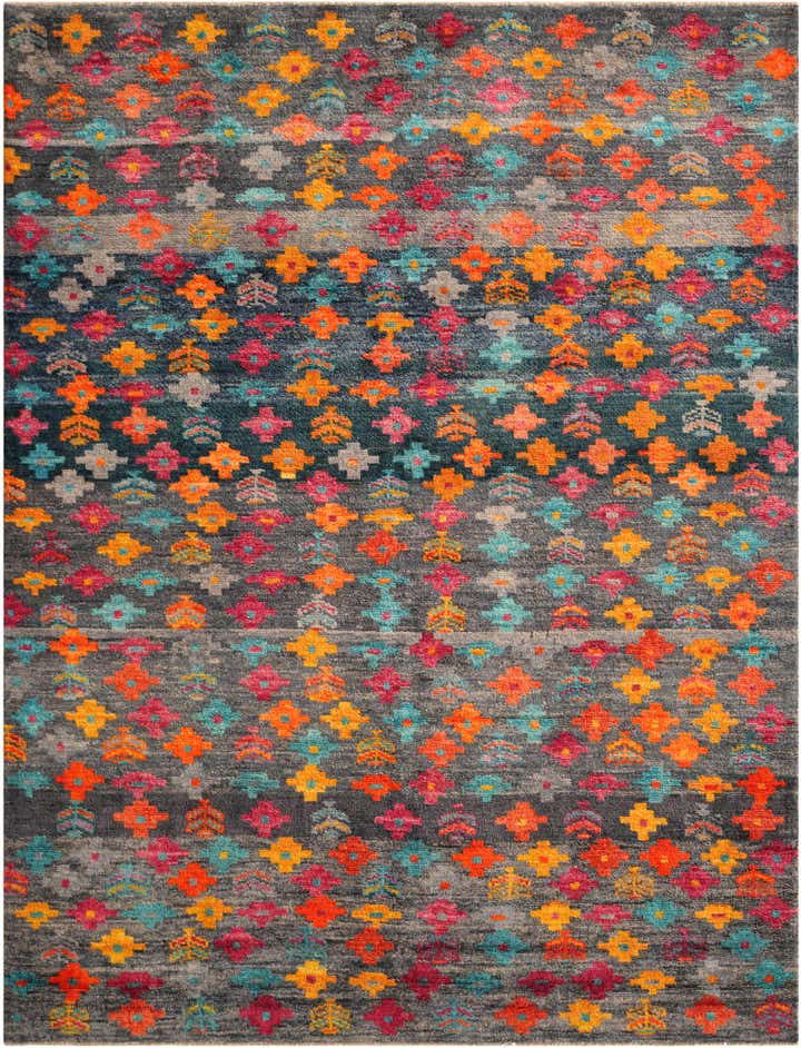 5' 11 x 7' 10 Hand Knotted Balouch Wool Rug