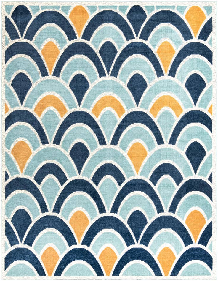 Detail image of 9' x 12' Easy-Clean Belize Indoor / Outdoor Rug