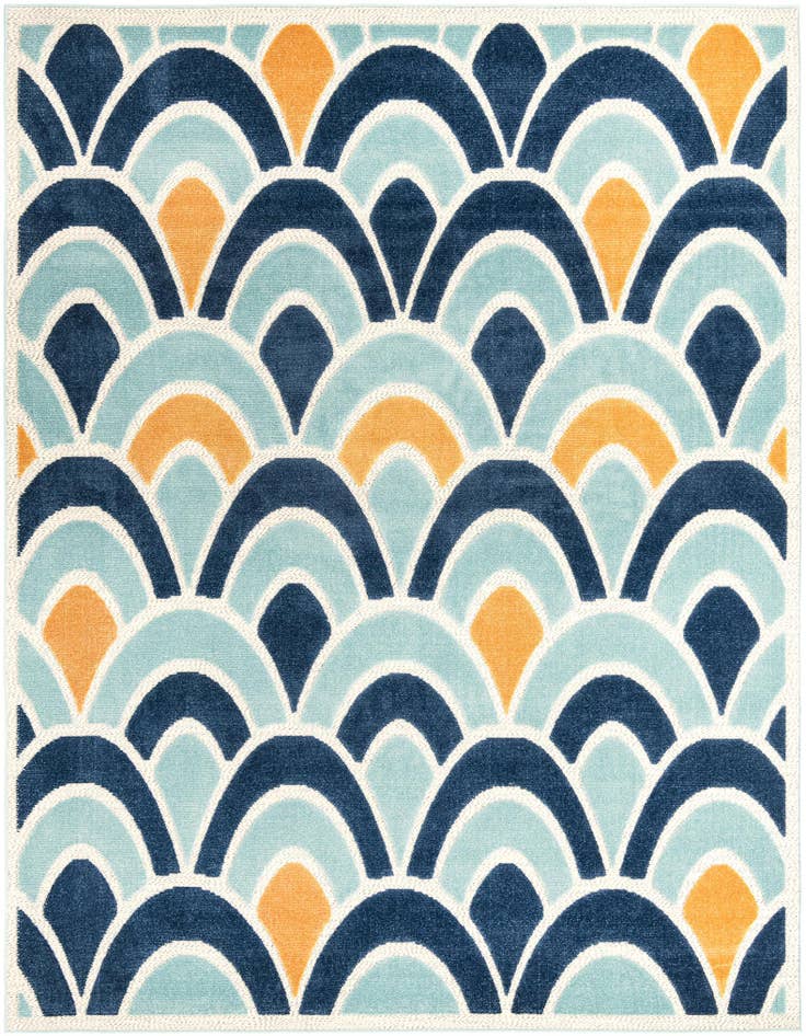Detail image of 7' 10 x 10' Easy-Clean Belize Indoor / Outdoor Rug