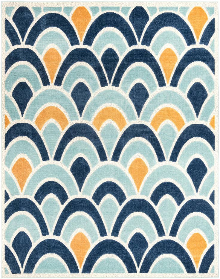 Detail image of 7' 10 x 10' Easy-Clean Belize Indoor / Outdoor Rug