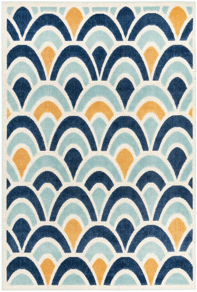 Detail image of 6' x 9' Easy-Clean Belize Indoor / Outdoor Rug