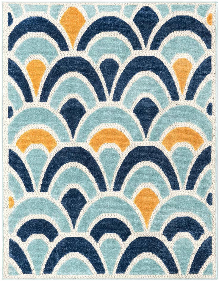Detail image of 4' x 6' Easy-Clean Belize Indoor / Outdoor Rug