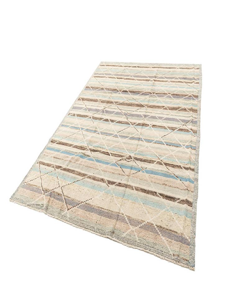 Detail image of 8' 3 x 10' 4  Hand Knotted Beni Marok Rug