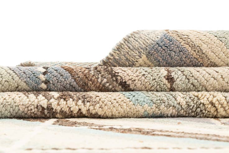 Detail image of 8' 3 x 10' 4 Hand Knotted Beni Marok Rug