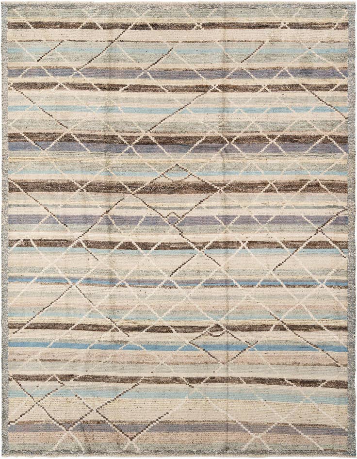 Detail image of 8' 3 x 10' 4 Hand Knotted Beni Marok Rug