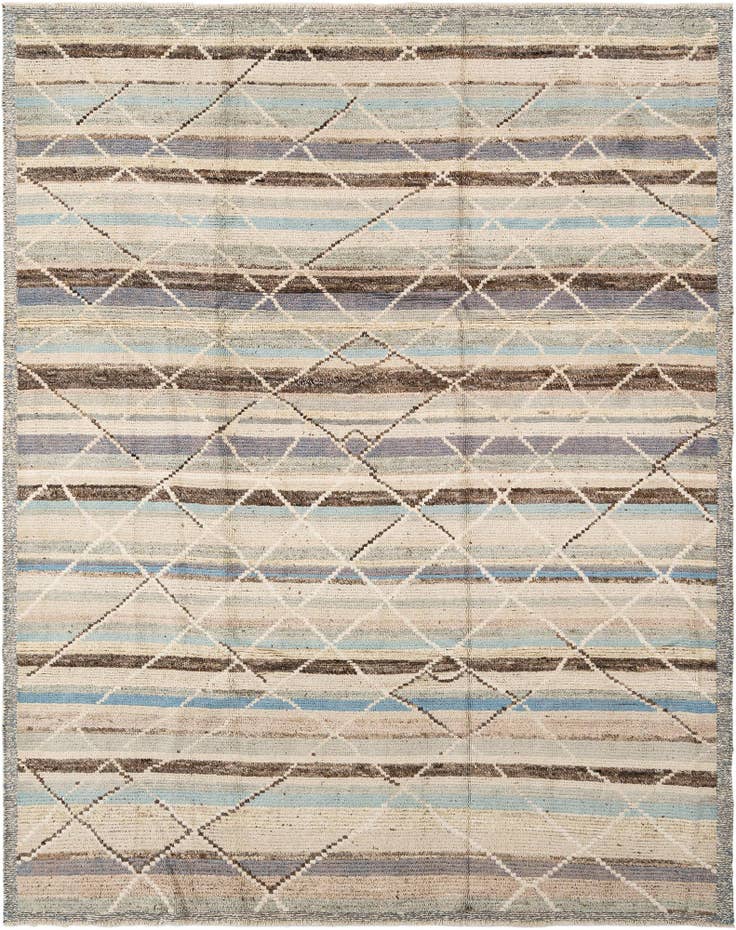 Detail image of 8' 3 x 10' 4 Hand Knotted Beni Marok Rug