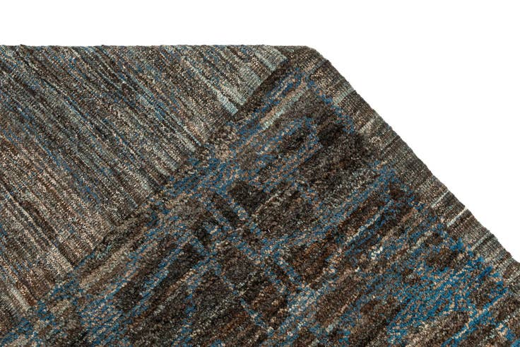 Detail image of 10' 10 x 13' 10 Hand Knotted Beni Marok Rug