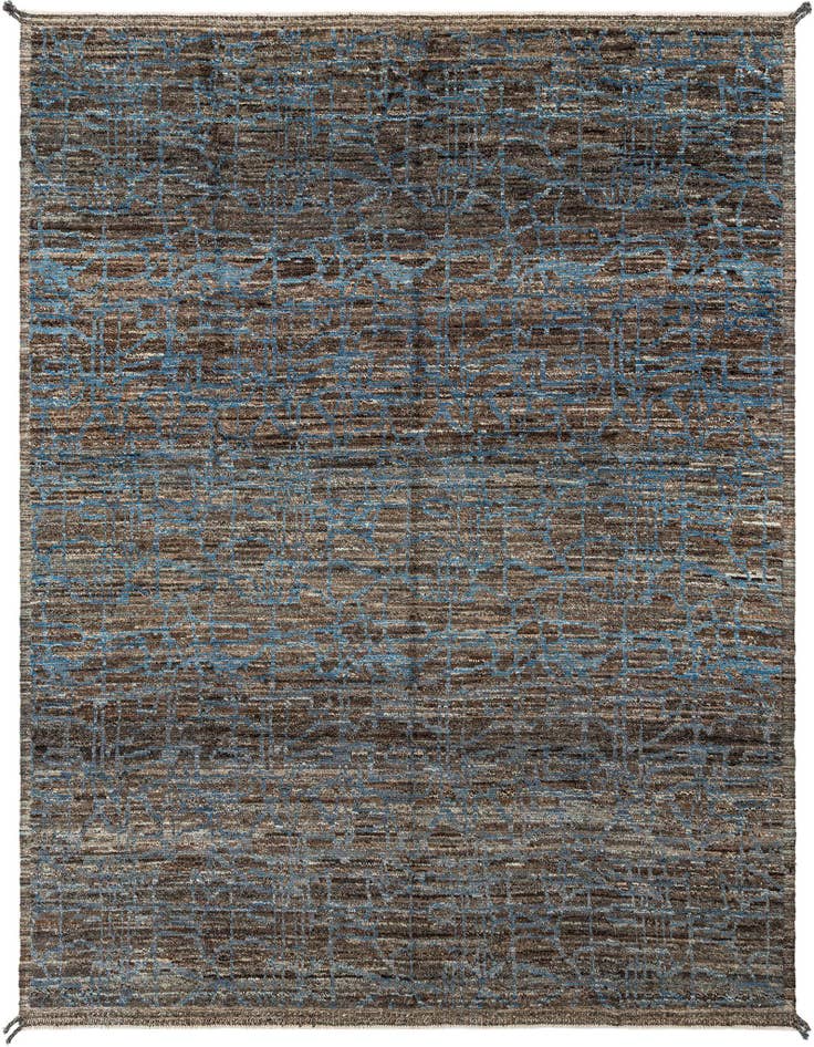 Detail image of 10' 10 x 13' 10 Hand Knotted Beni Marok Rug