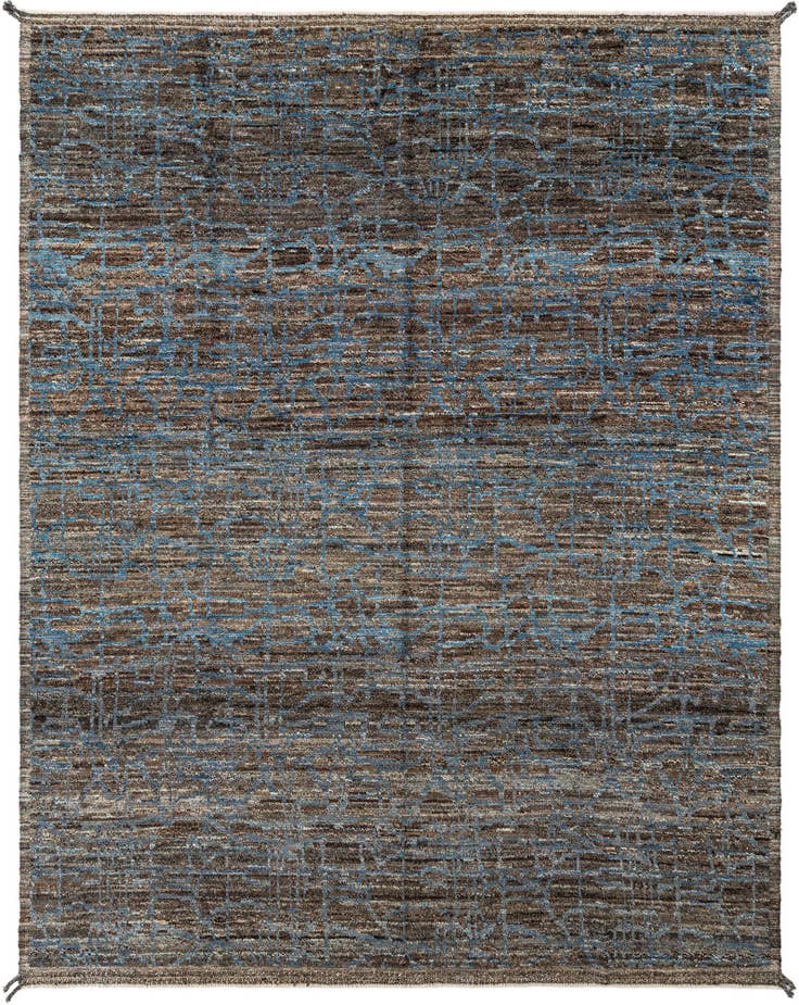 Detail image of 10' 10 x 13' 10 Hand Knotted Beni Marok Rug