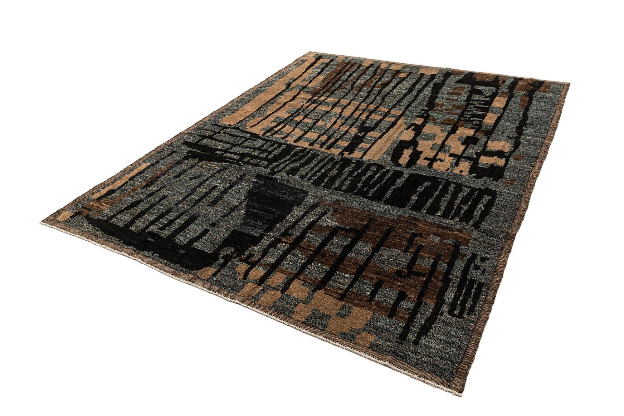 9' 2 x 12' 1 Hand Knotted Beni Marok Rug