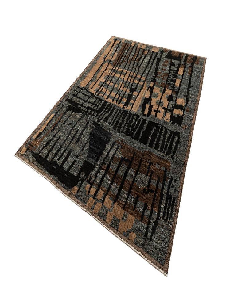 Detail image of 9' 2 x 12' 1  Hand Knotted Beni Marok Rug