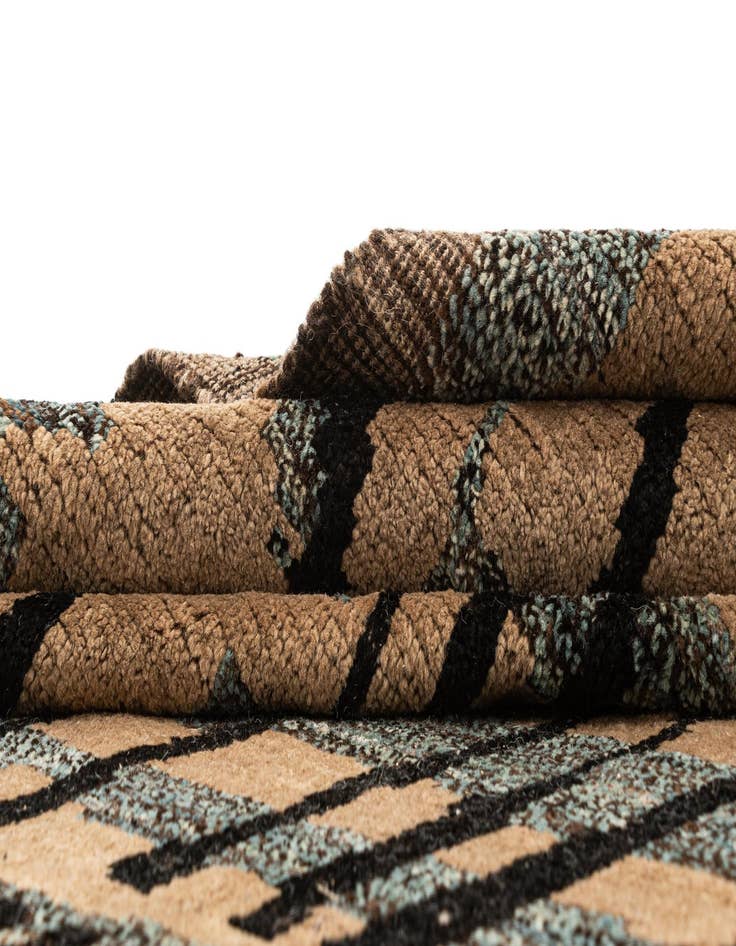 Detail image of 9' 2 x 12' 1  Hand Knotted Beni Marok Rug