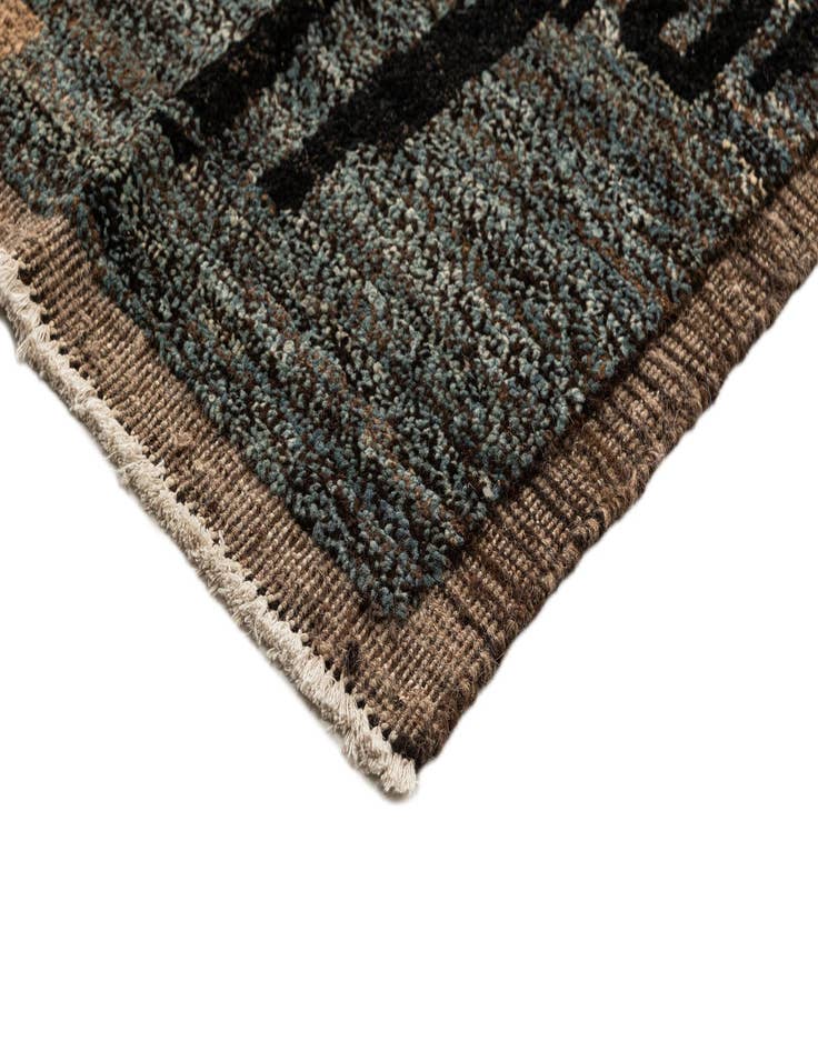 Detail image of 9' 2 x 12' 1  Hand Knotted Beni Marok Rug