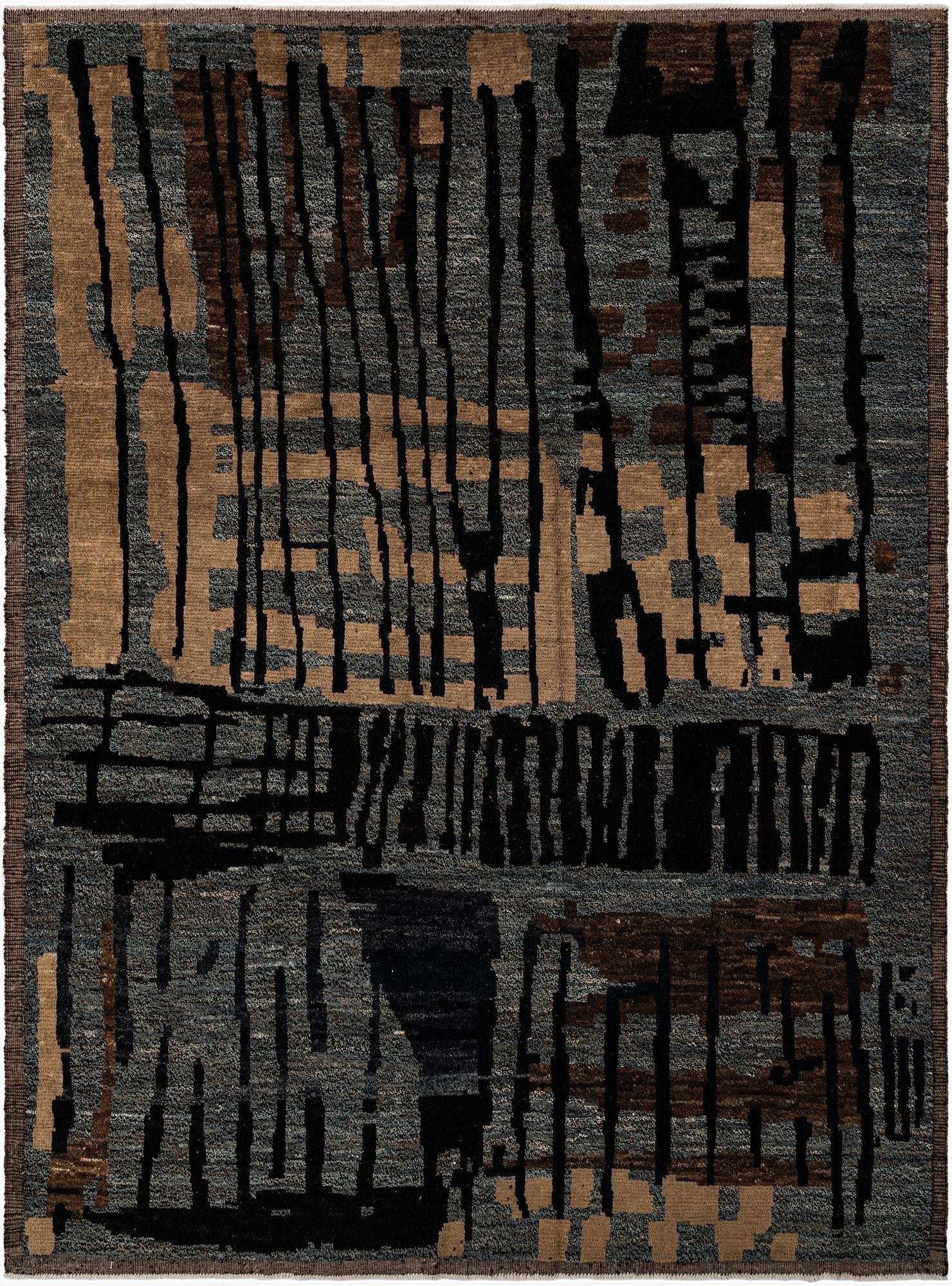 9' 2 x 12' 1  Hand Knotted Beni Marok Rug