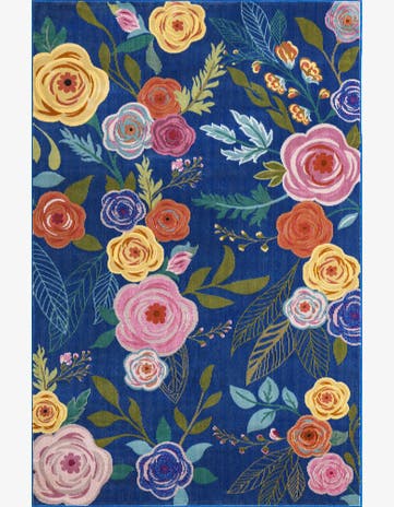 Blue Blossom Rug