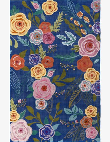 Blue Blossom Rug