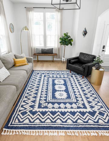 Blue Boho Rug