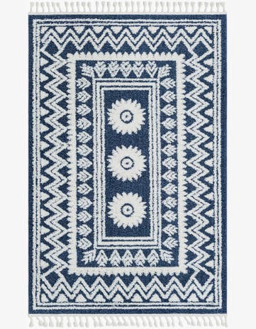Blue Boho Rug