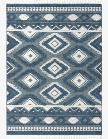 Blue Boho Rug