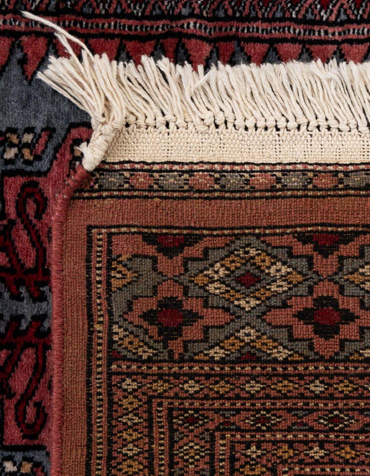 Detail image of 4' 2 x 6' 6  Hand Knotted Bokhara Oriental Wool Rug