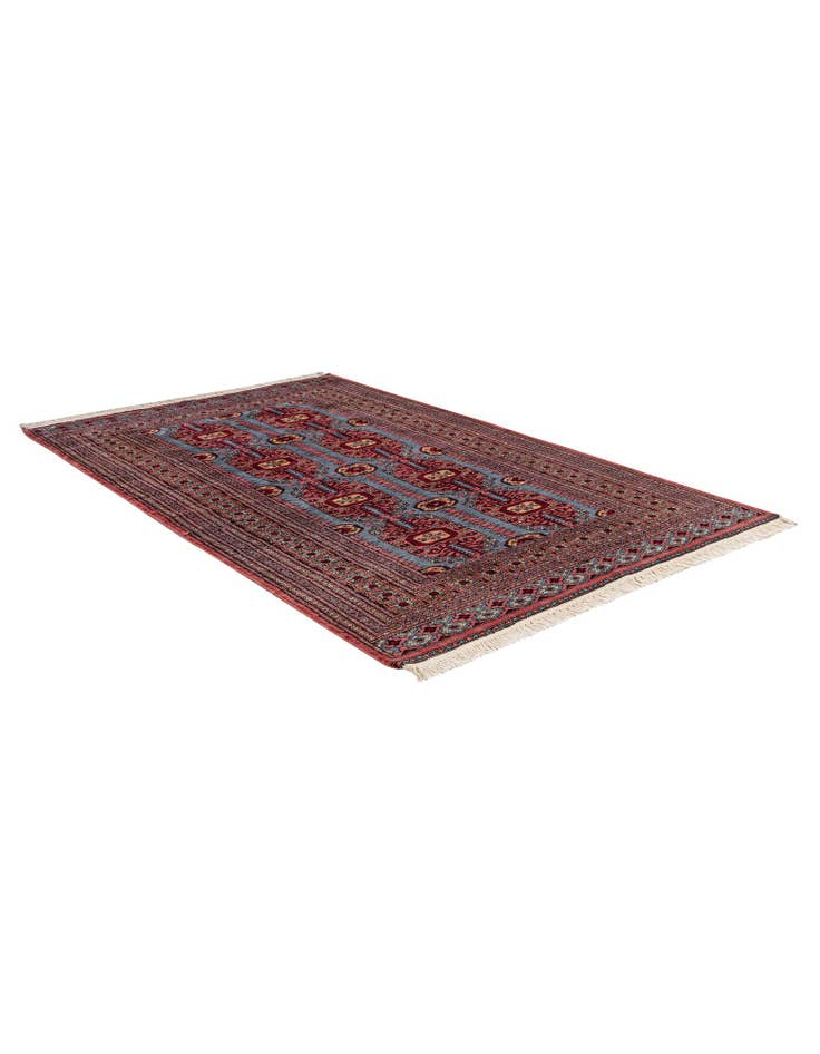 Detail image of 4' 2 x 6' 6 Hand Knotted Bokhara Oriental Wool Rug