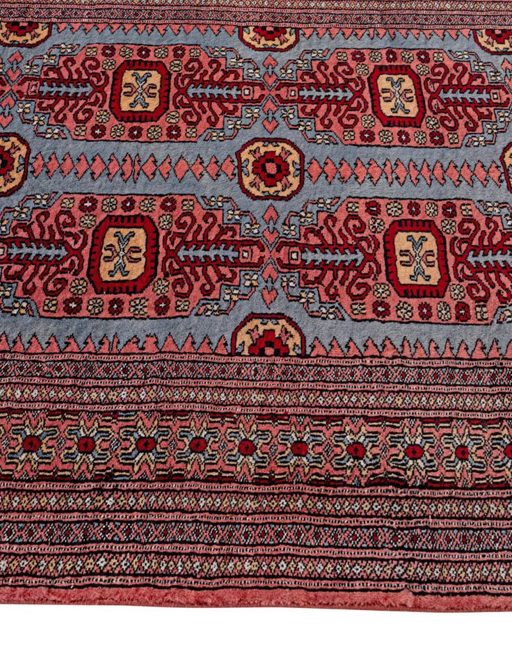 Detail image of 4' 2 x 6' 6 Hand Knotted Bokhara Oriental Wool Rug
