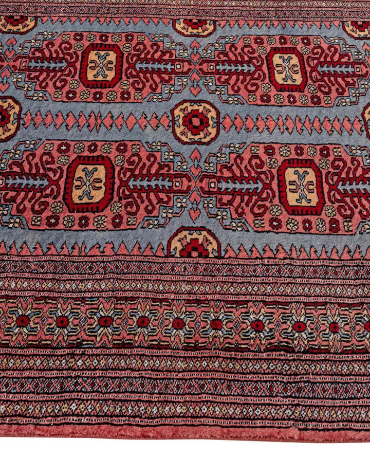 4' 2 x 6' 6 Hand Knotted Bokhara Oriental Wool Rug