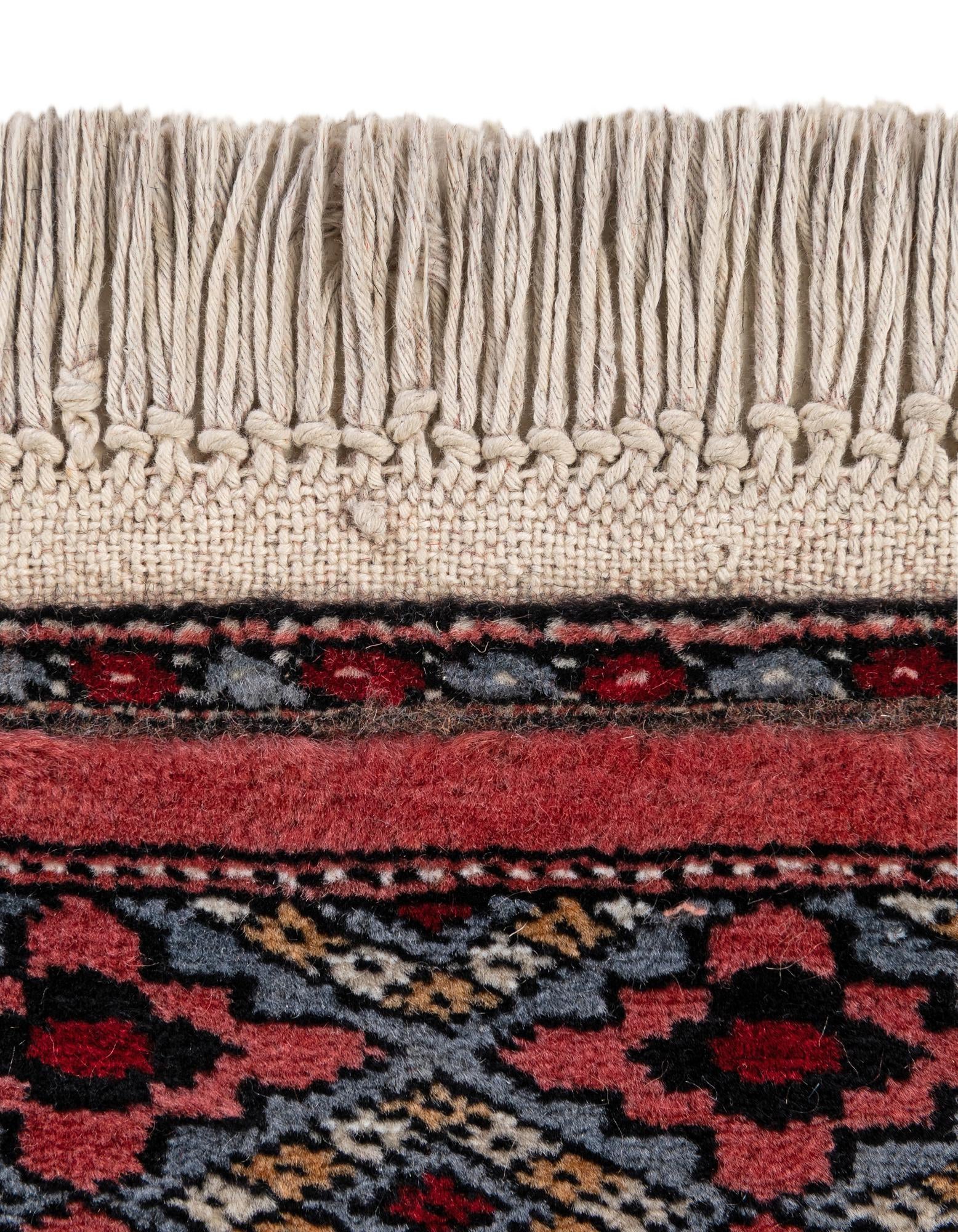 4' 2 x 6' 6 Hand Knotted Bokhara Oriental Wool Rug