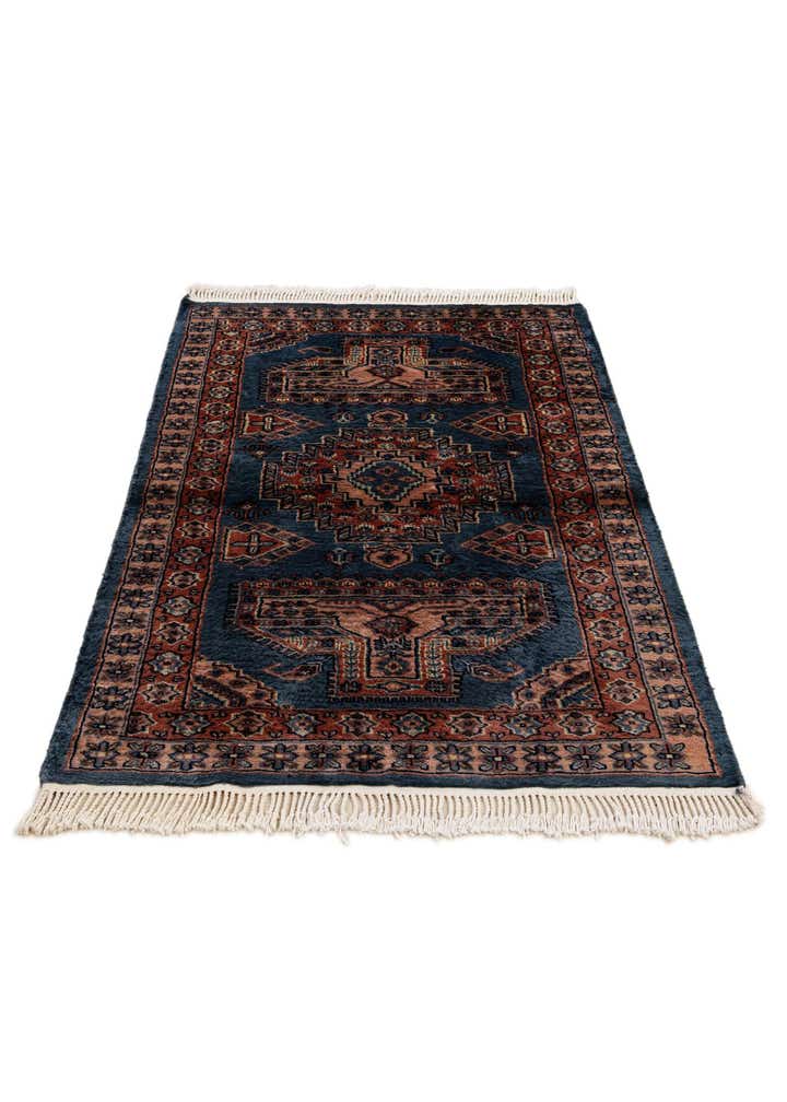 3' 2 x 4' 10 Hand Knotted Bokhara Oriental Wool Rug