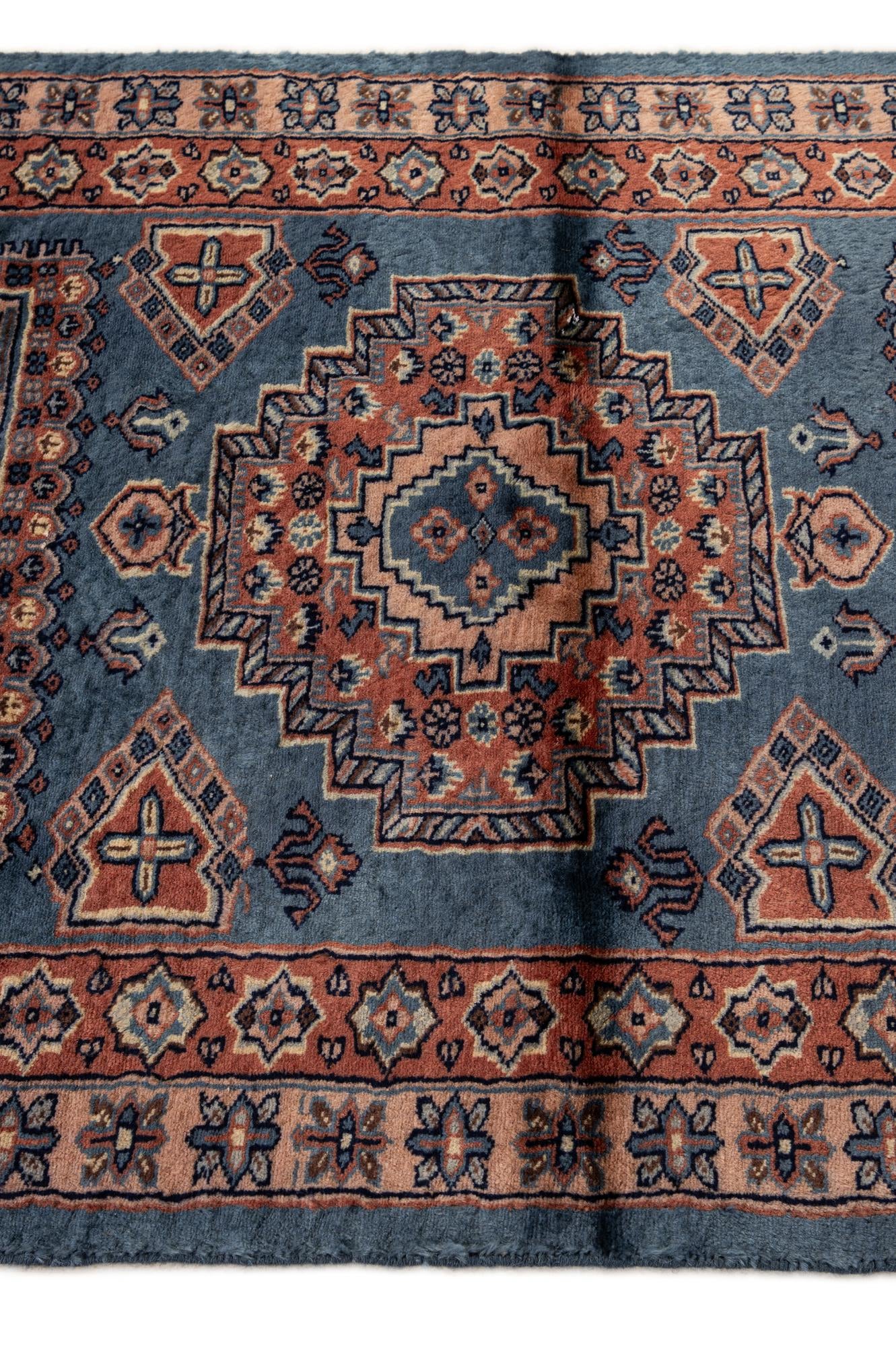 3' 2 x 4' 10 Hand Knotted Bokhara Oriental Wool Rug