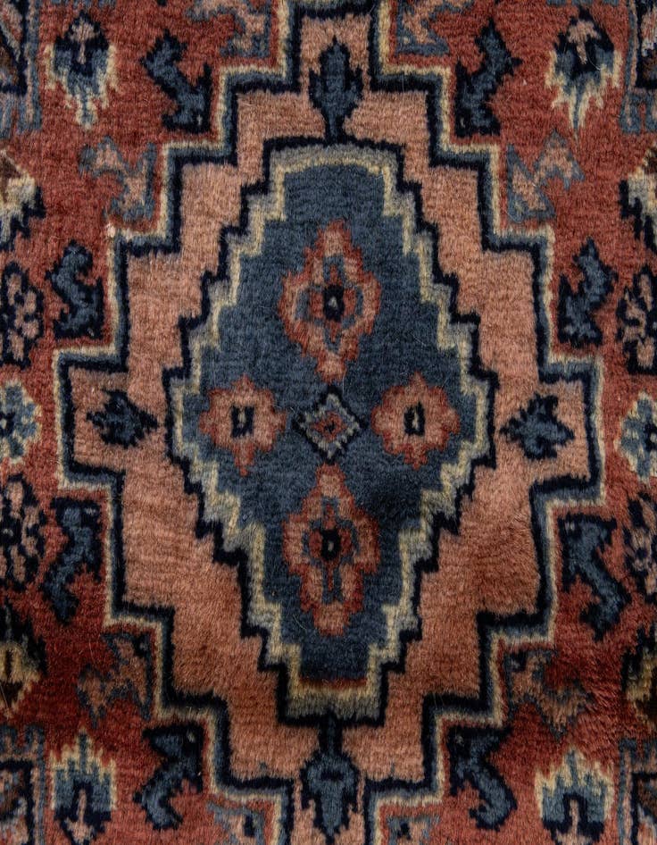 Detail image of 3' 2 x 4' 10  Hand Knotted Bokhara Oriental Wool Rug