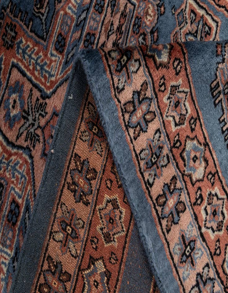 Detail image of 3' 1 x 5'  Hand Knotted Bokhara Oriental Wool Rug