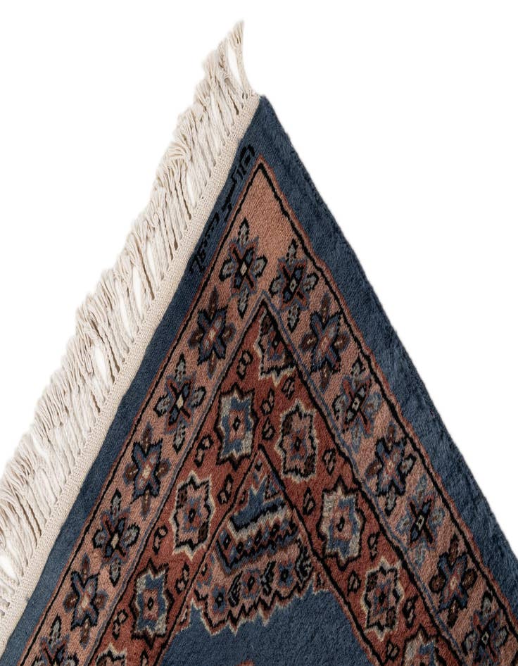 Detail image of 3' 1 x 5'  Hand Knotted Bokhara Oriental Wool Rug