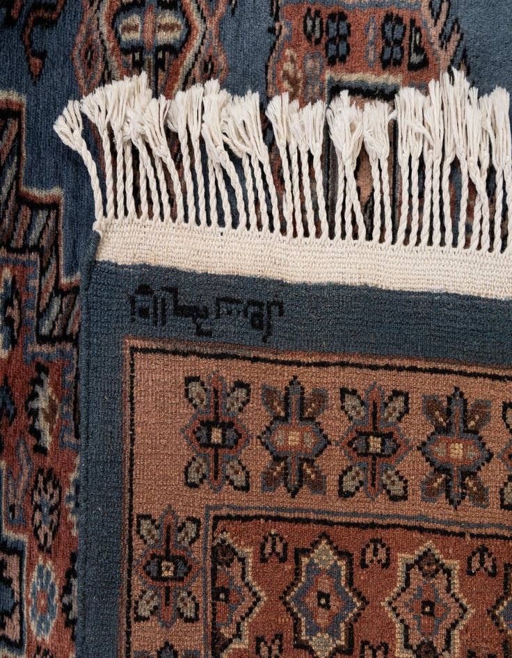 Detail image of 3' 1 x 5'  Hand Knotted Bokhara Oriental Wool Rug