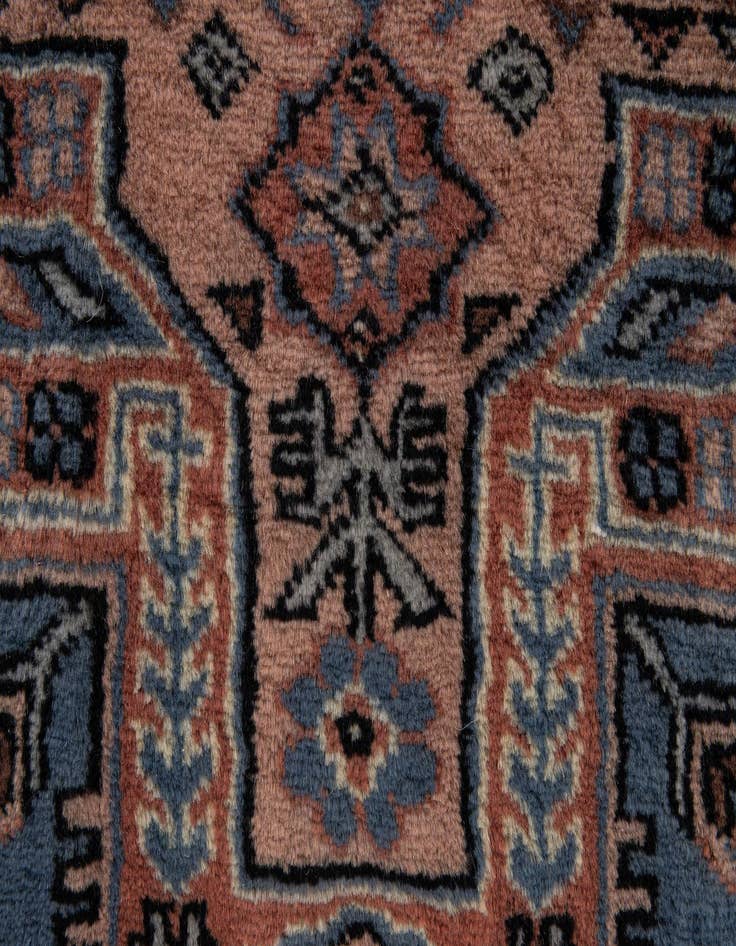 Detail image of 3' 1 x 5'  Hand Knotted Bokhara Oriental Wool Rug