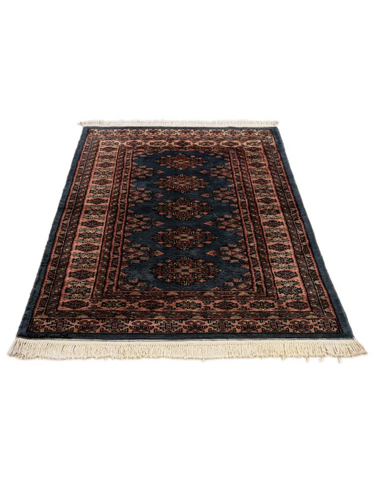 Detail image of 3' 2 x 4' 11 Hand Knotted Bokhara Oriental Wool Rug