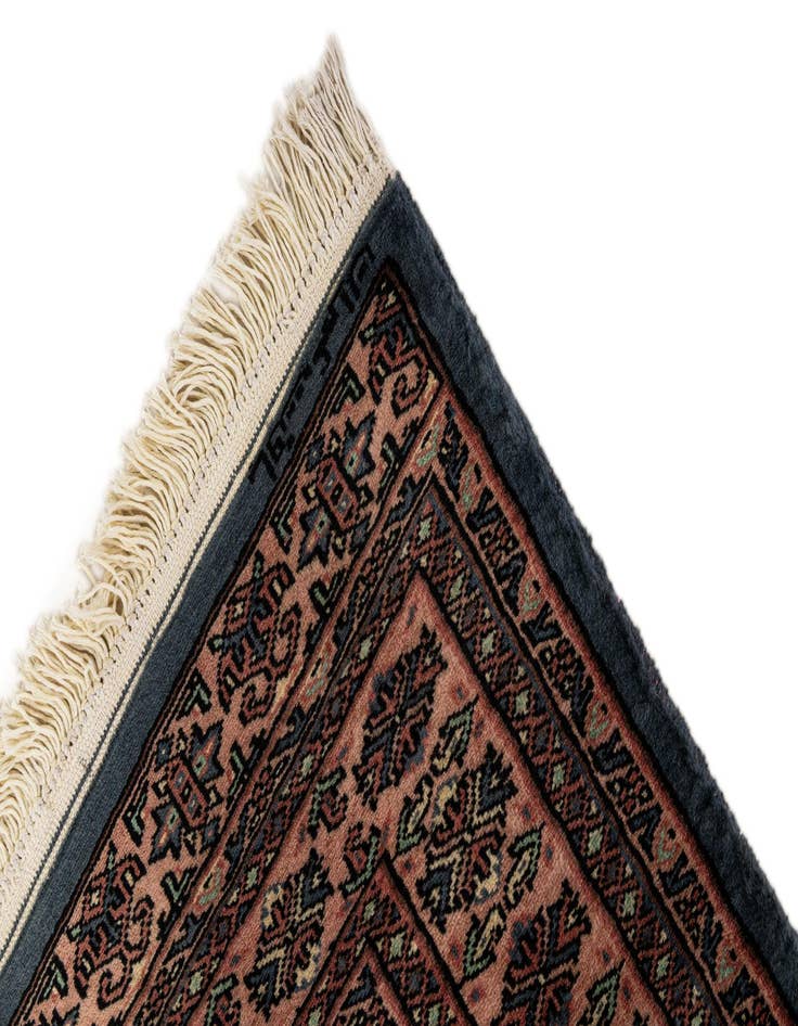 Detail image of 3' 2 x 4' 11  Hand Knotted Bokhara Oriental Wool Rug